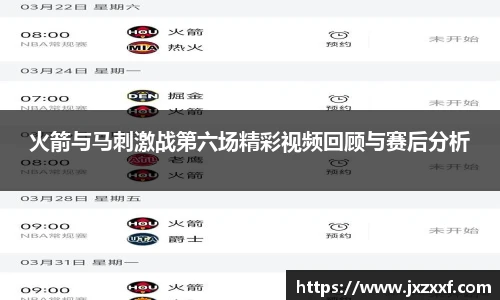 火箭与马刺激战第六场精彩视频回顾与赛后分析